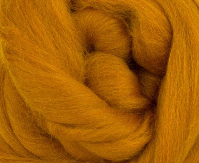 Dyed Merino Top - Amber / 23mic