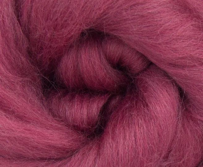 Dyed Merino Top - Mulberry / 23mic