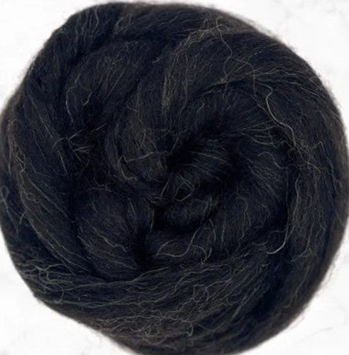 Hebridean Wool Top Roving - Undyed Natural Spinning & Felting Fiber / 1oz