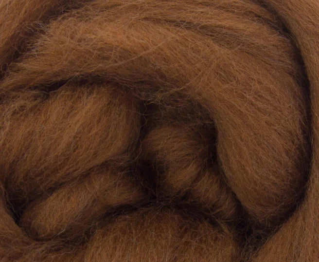 Dyed Merino Top - Chocolate / 18.5mic