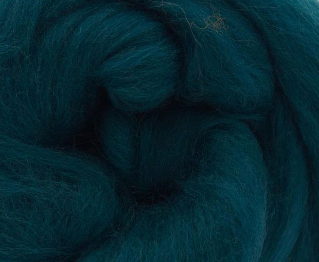 Dyed Merino Top - Mallard / 18.5mic