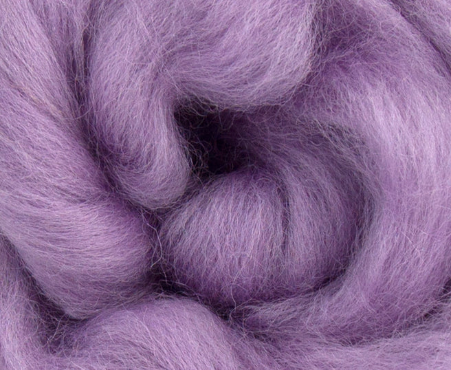 Dyed Corriedale Top - Lavender