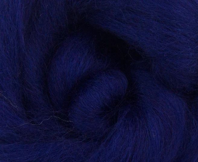 Dyed Corriedale Top - Tanzanite