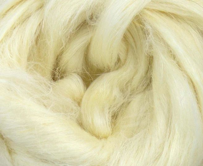 Hemp Top Roving – Bleached Spinning Fiber / 1oz