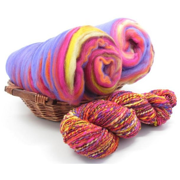 Slot Canyon Sunset - Spinning Batt / 100% Australian Merino (21.5 Micron) Spinning Fiber / 4oz