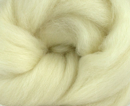 White Shetland Wool Top