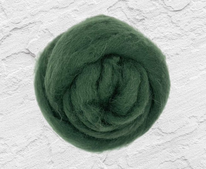Dyed Shetland Top - Evergreen
