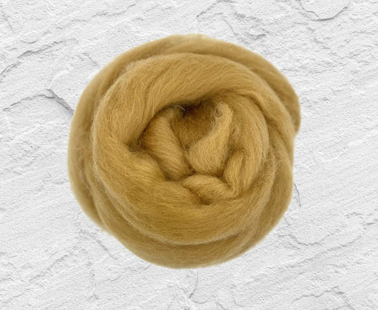 Dyed Shetland Top - Butterscotch