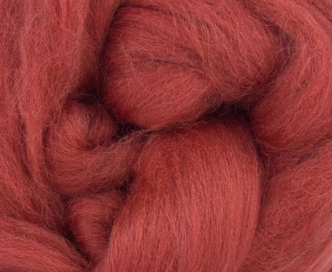 Dyed Merino Top - Damask / 23mic