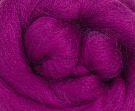 Dyed Merino Top - Fuchsia / 23mic