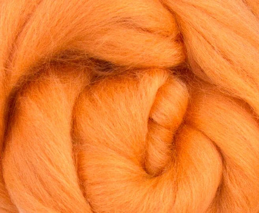 Dyed Merino Top - Peach / 23mic