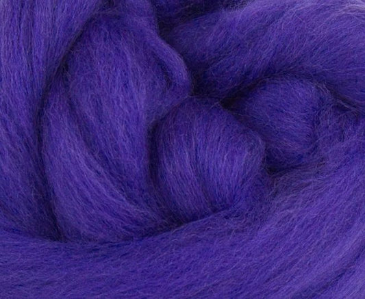 Dyed Merino Top - Ultra Violet / 23mic