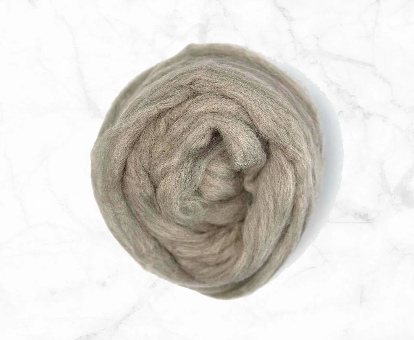 Grey Polwarth Wool Top