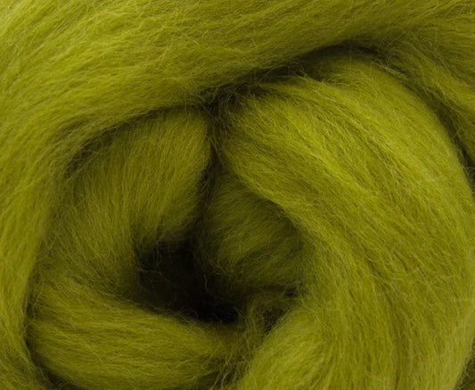 Dyed Merino Top - Lichen / 18.5mic