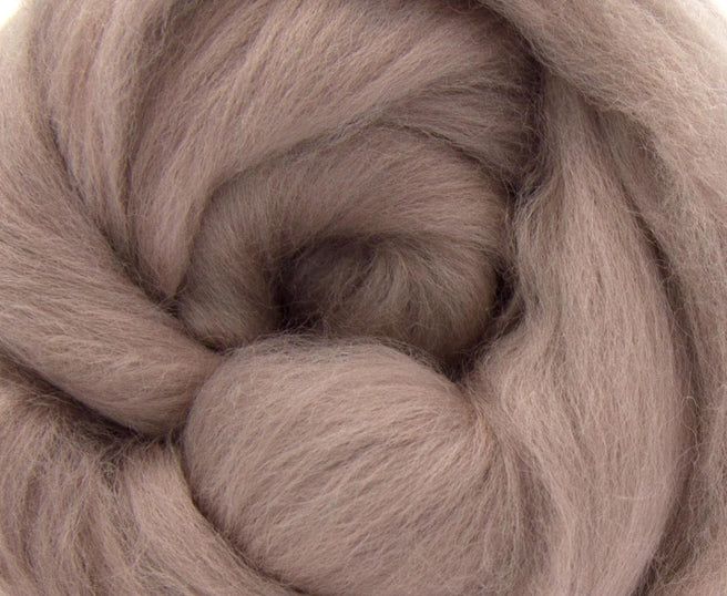 Dyed Merino Top - Mink / 18.5mic