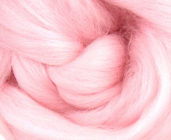 Dyed Corriedale Top - Cotton Candy