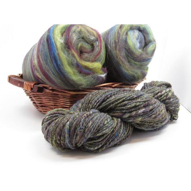 Irish Sea Spinning Batt Australian Merino and Tussah Silk Spinning Fiber