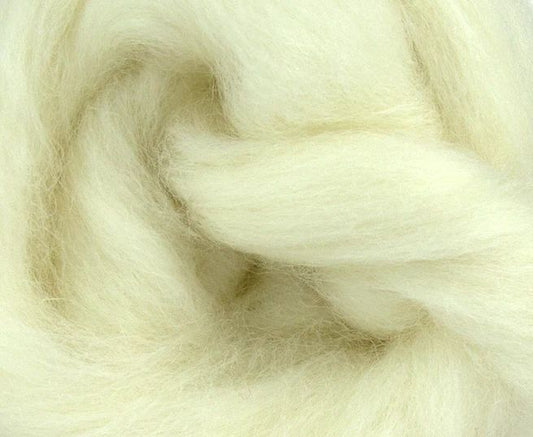 New Zealand White Perendale Wool Top