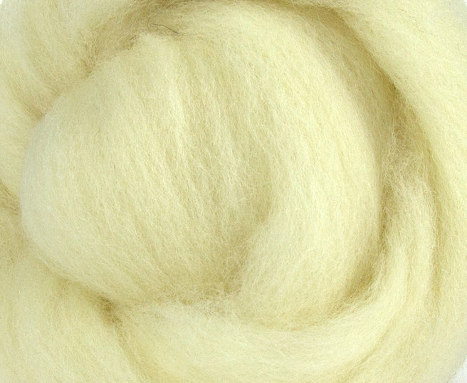 White Southdown Wool Top