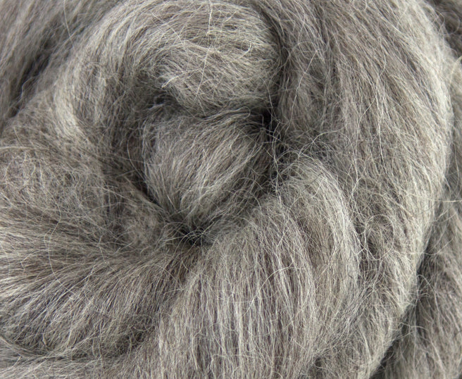 Dark Grey Masham Wool Top