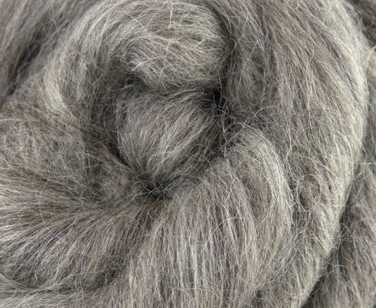 Dark Grey Masham Wool Top