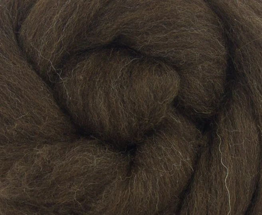 Brown Merino Wool Top 24 Micron