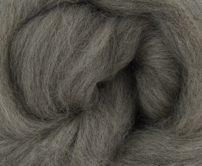 Grey Shetland Wool Top
