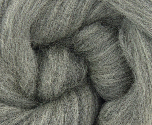 Grey Merino Wool Top 23 Micron