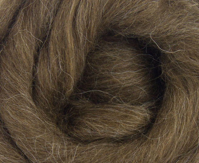 Brown Icelandic Wool Top