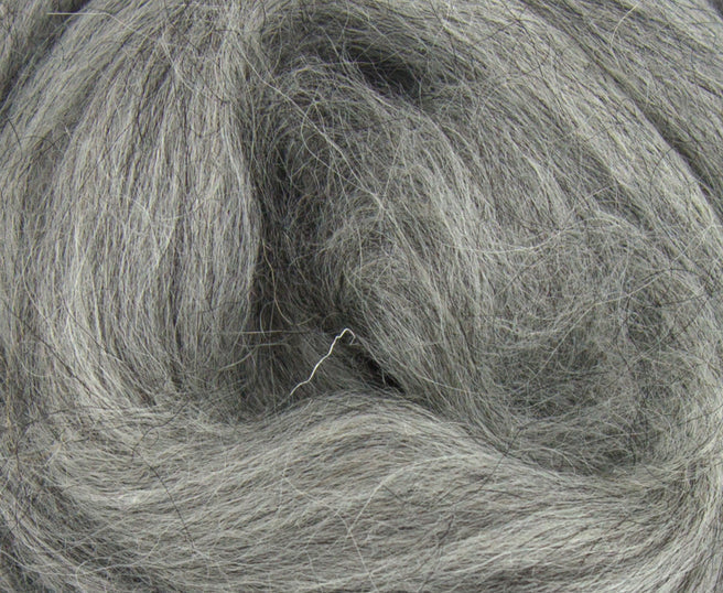 Mid Grey Icelandic Wool Top