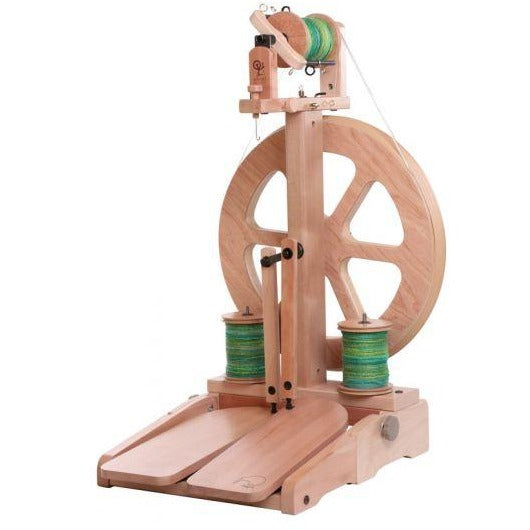 Ashford Kiwi-3 Spinning Wheel Folding Treadle / Clear Finish - FREE Shipping